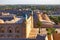 View of the ancient wall of Khiva, in Uzbekistan.