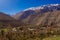 View of the Andes mountain range as seen from the Elqui Valley i