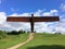 A view of the Angel of North near Gateshead