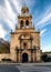 View of Angustias sanctuary in Cacabelos, a village in the Bierzo region of Spain.