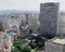 View of AnhangabaÃº Valley and Santa Iphigenia Bridge. Historic Center of Sao Paulo - Brazil