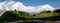 View from annapurna himal to dhaulagiri himal with buckwheat field
