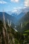 view of the annapurna himalaya mountains with cloud and grain in foreground, nepal trekking