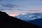 View of Annapurna mountain range ,Nepal