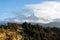 View of Annapurna mountain range from Poon Hill 3210 m on sunrise. It`s the famous view point in Gorepani village in Annapurna