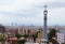 View from Antoni Gaudi Park Guell, Barcelona