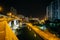 View from the Ap Lei Chau Bridge at night, in Hong Kong, Hong Ko