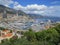 View apartments and luxury yachts in harbor Hercule, Monaco