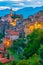 View of Apricale in the Province of Imperia, Liguria, Italy