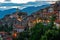 View of Apricale in the Province of Imperia, Liguria, Italy