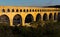 View on The Aqueduct Bridge over river in France