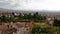 View of the Arab quarter in Granada from a wall of fortress of Alhambra