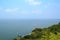 View of the Arabian Sea from the walls of the fort Aguada, Goa, India.