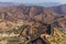 View of Aravalli Hills and the fortification walls from Jaigarh Fort, Jaipur, India