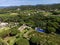 View on Arcachon Bay with many fisherman\\\'s boats and oysters farms near Le Phare du Cap Ferret and Duna du Pilat, Cap Ferret