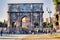 View of the Arch of Constantine from Via dei Fori Imperiali in Rome