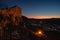 View from Archangelos fort castle in Rhodes, Greece