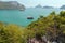 View of archipelago at the Angthong in Thailand