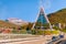 View of Arctic Cathedral on a sunny day.Tromso.Norway