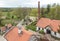 View of the area from the Rozewie lighthouse on the Baltic Sea