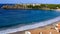 view of Arenal d\\\'en Castell beach, Menorca, Balearic Islands, Spain