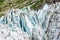 View on Argentiere glacier. Hiking to Argentiere glacier with th