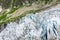 View on Argentiere glacier. Hiking to Argentiere glacier with th