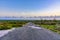 View of the arid nature of Aruba. Caribbean landscape