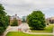 View of Army barracks in the Kastellet Citadel, Copenhagen, Denmark