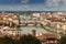 View of the Arno river and bridges across it in Florence
