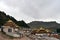 The view around Tibetan Temple Serti Gompa with the mountain r