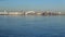 View on the arrow of Vasilievsky island on a Sunny April morning. Saint Petersburg