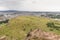 View of Arthur`s Seat in Holyrood Park in Edinburgh, Scotland