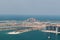 View on artificial island Palm Jumeirah and Atlant