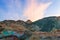 View of Artist`s Palette at sunrise.Death Valley National Park.California.USA