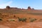 A view  from Artist`s Point showing Mesas and Buttes in Monument Valley tribal park