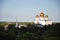 View of Assumption Cathedral and Church of Nikola Rubleny in Yaroslavl