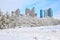 View in Astana in winter