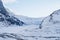 View of the Athabasca glacier in the Columbia Icefield