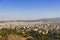 View of Athens from  Acropolis. Famous places in Athens - capital of Greece.