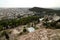 A view of Athnes from Acropolis in Athens, Greece.