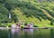 View of Aurland Sognefjorden fjord shore Norwegian nature