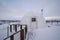 View of the Aurora Village, winter, Murmansk