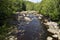 View of ausable river in wilmington new york wilderness