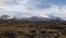 View during auto trip in West Iceland, Snaefellsnes peninsula, View Point near Svortuloft Lighthouse. Spectacular black volcanic