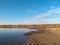 View of the autumnal bank of the Irtysh River