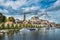 View of Auxerre at the river Yonne, Burgundy, France