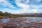 View of the Auyantepui. La Gran Sabana plain at kamarata valley