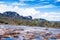 View of the Auyantepui. La Gran Sabana plain at kamarata valley