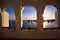 View of Avalon Harbor on Catalina Island, CA